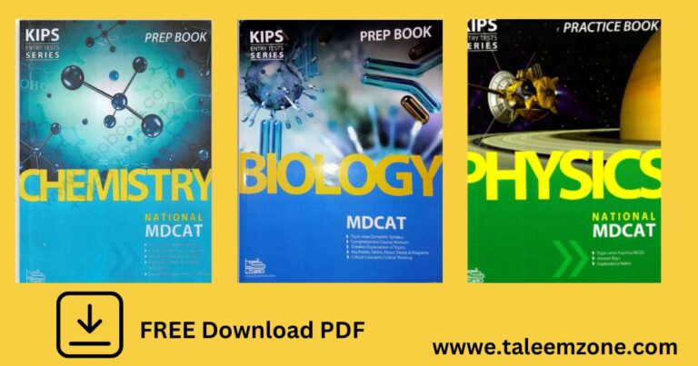 Entry Test Preparation Book For MDCAT (Free Pdf)